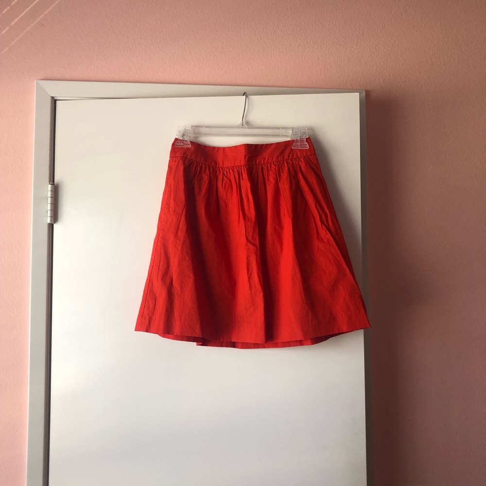 BANANA REPUBLIC - red orange skirt (size 00p)